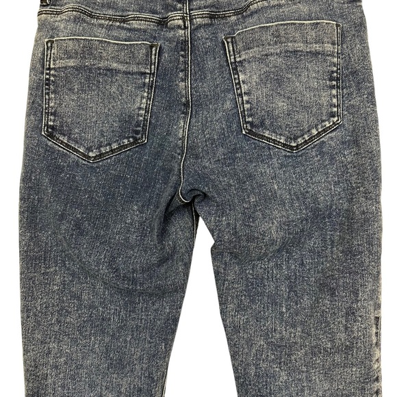 Asos Ridley Jeans 26 Blue With Front Split Seam And Vent Hem - Picture 7 of 11